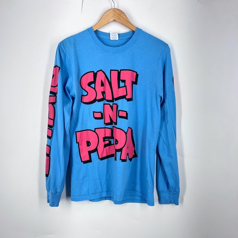 Salt-N-Pepa Live Effect US 19 Tour Shirt Blue Pink Long Sleeve Small PC54LS